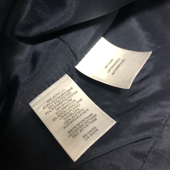 NWOT Jones New York Tweed Navy Blazer 2P - Picture 7 of 7